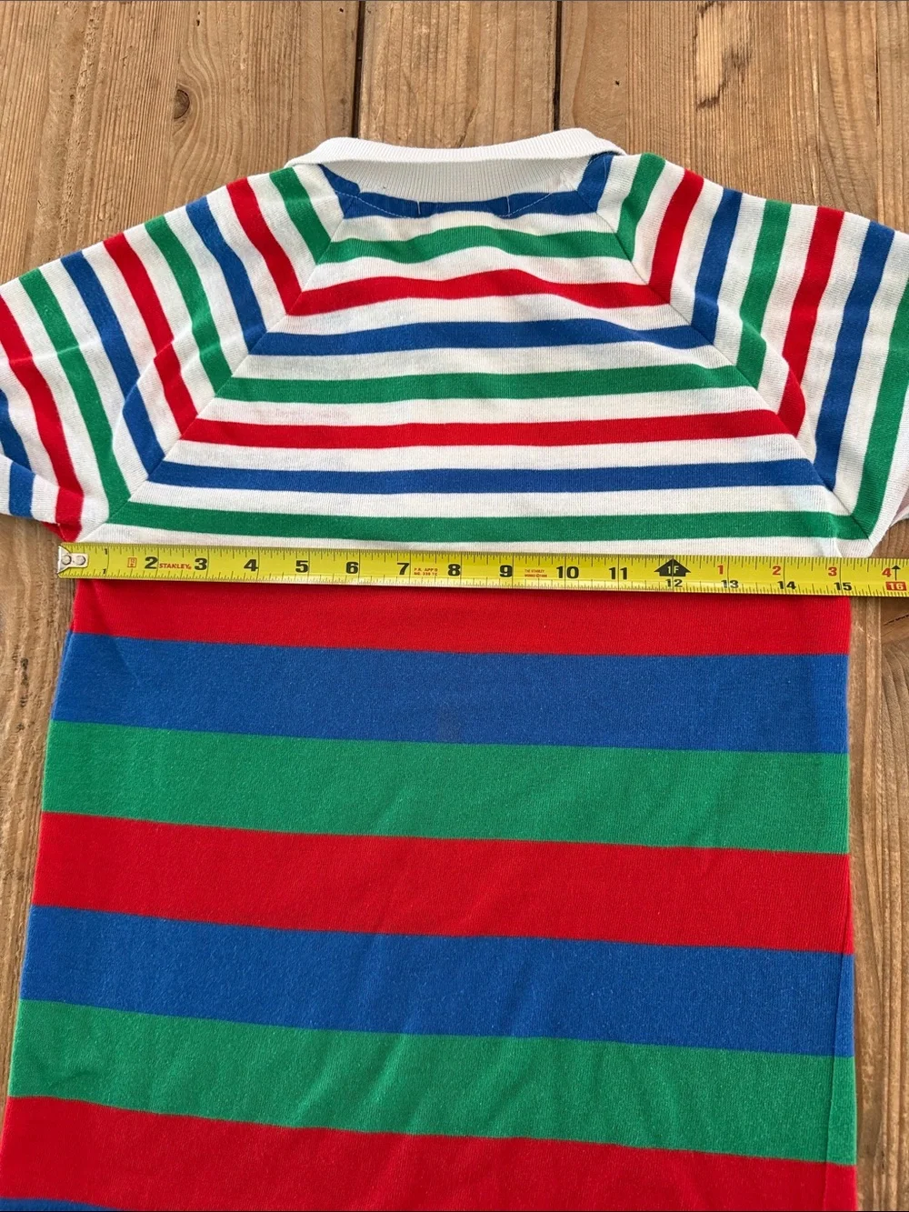 OshKosh B'gosh Red, Blue, Green & White Striped Polo